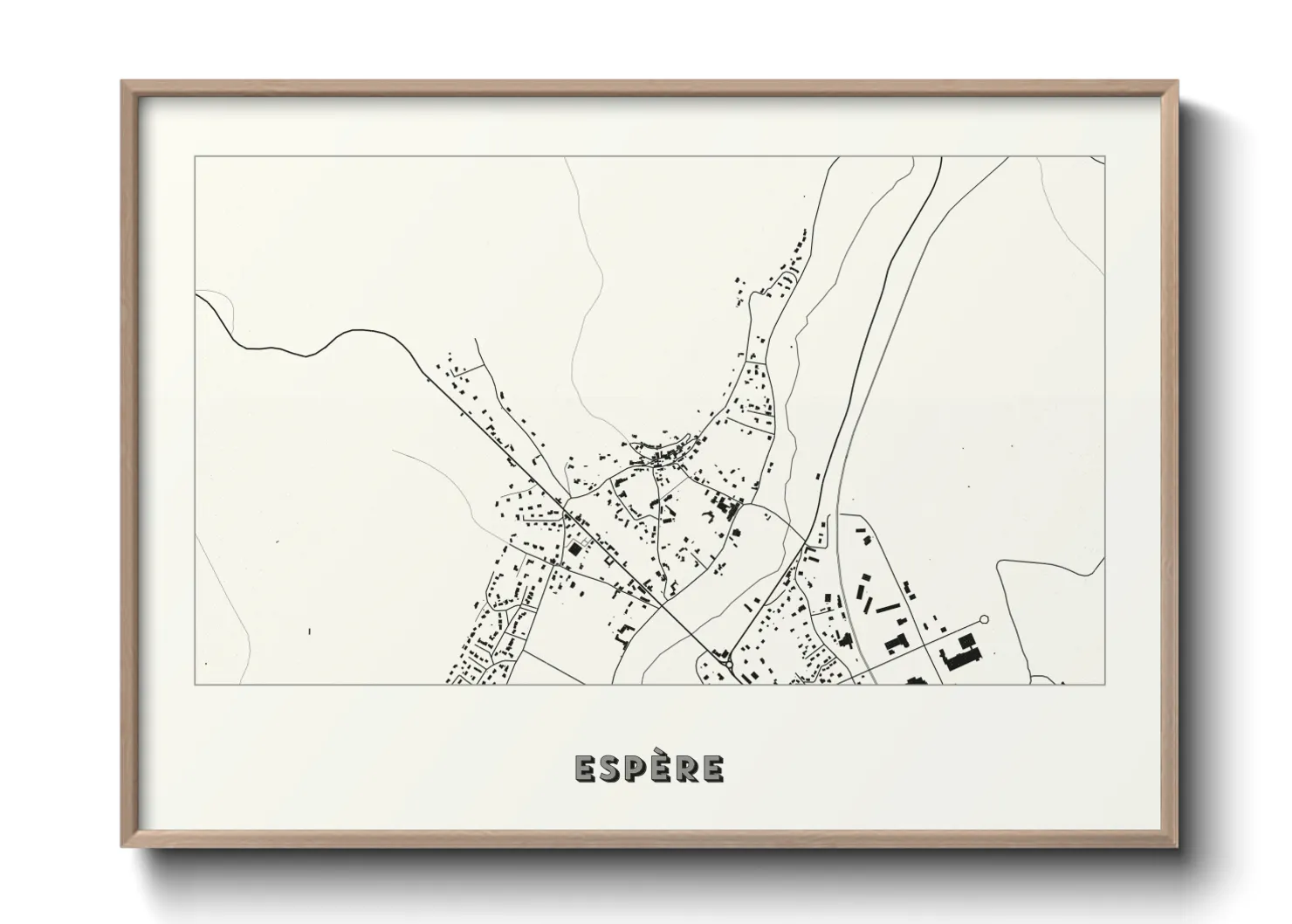 Une affiche de carte sur Espère