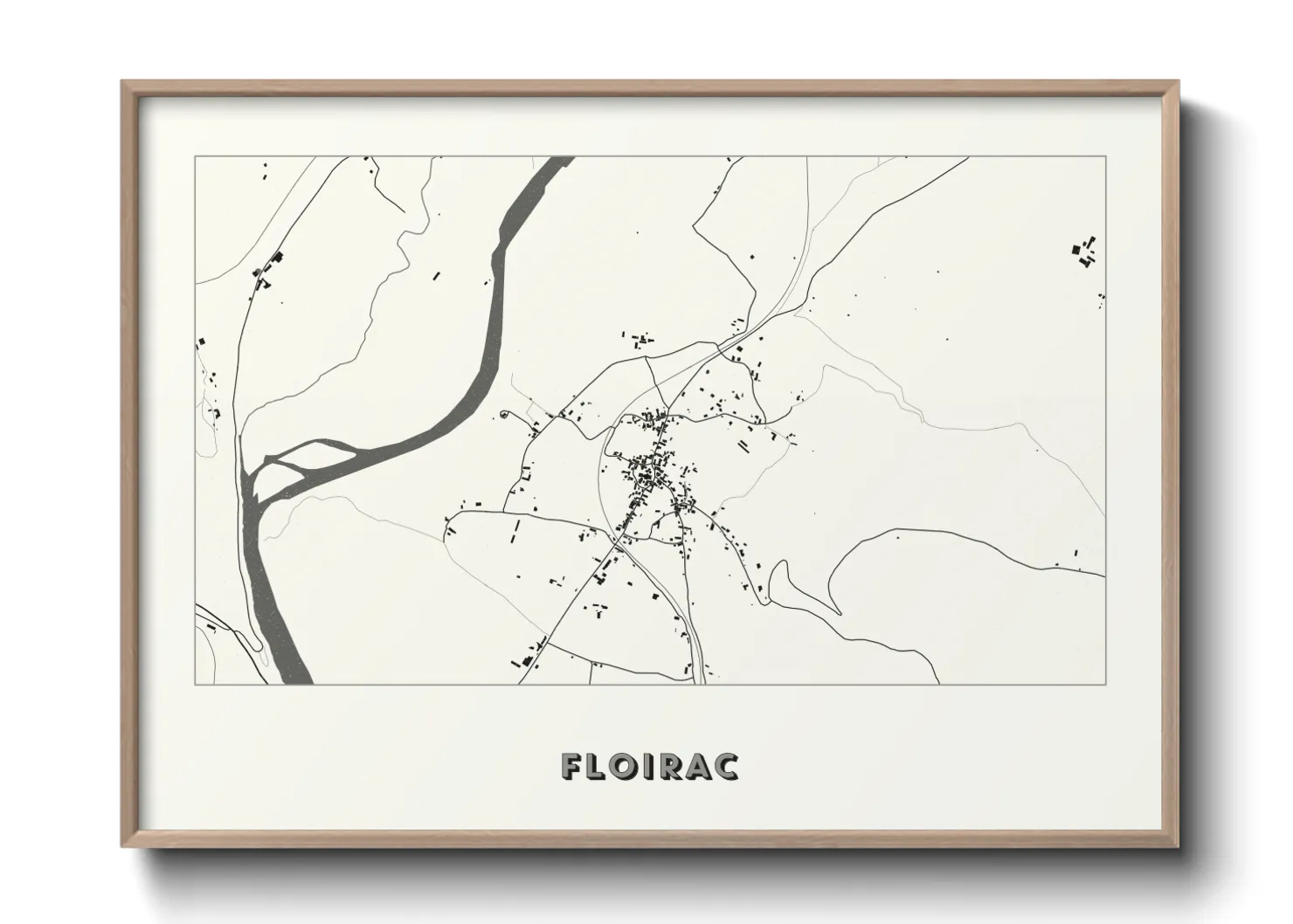 Une affiche de carte sur Floirac