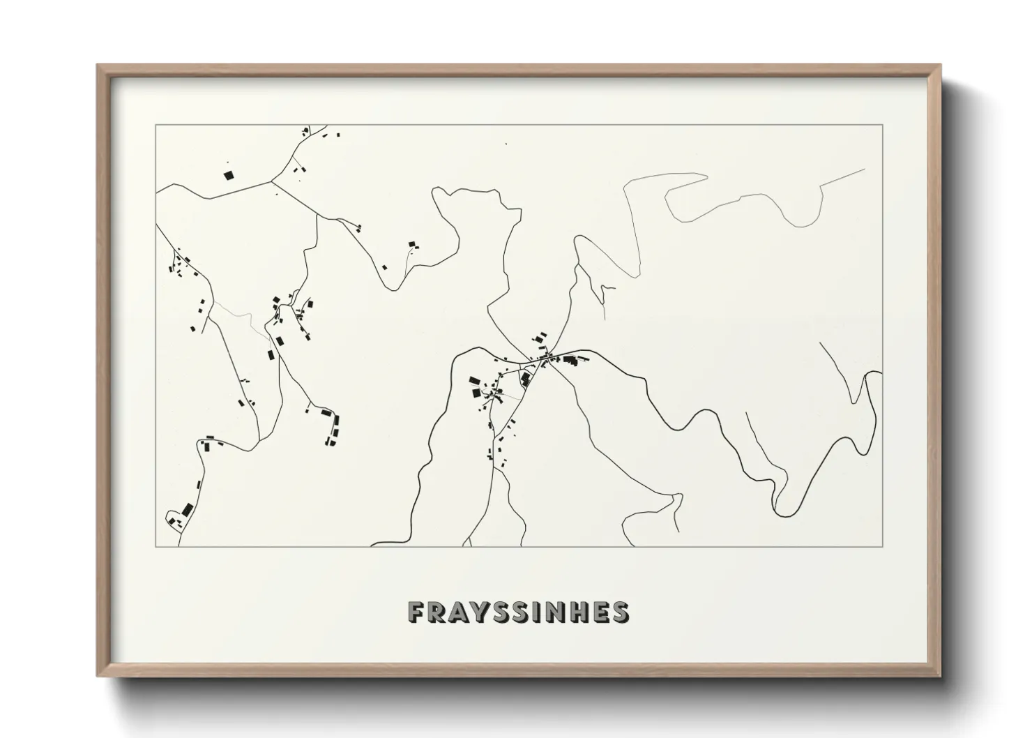 Une affiche de carte sur Frayssinhes