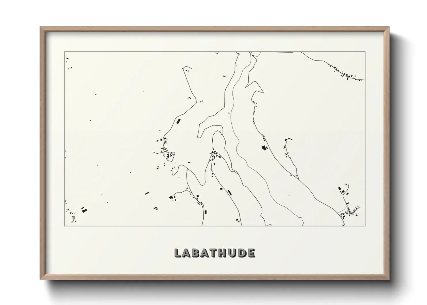 Une affiche de carte sur Labathude