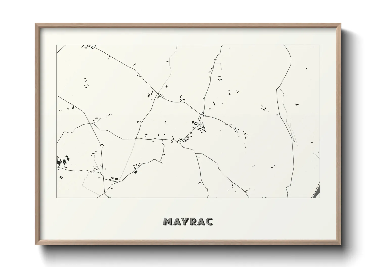 Une affiche de carte sur Mayrac