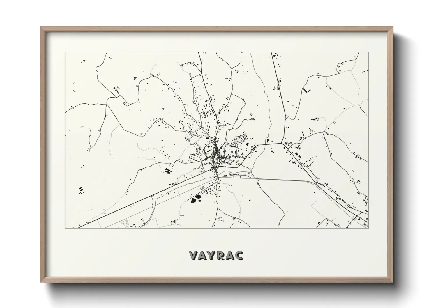 Une affiche de carte sur Vayrac