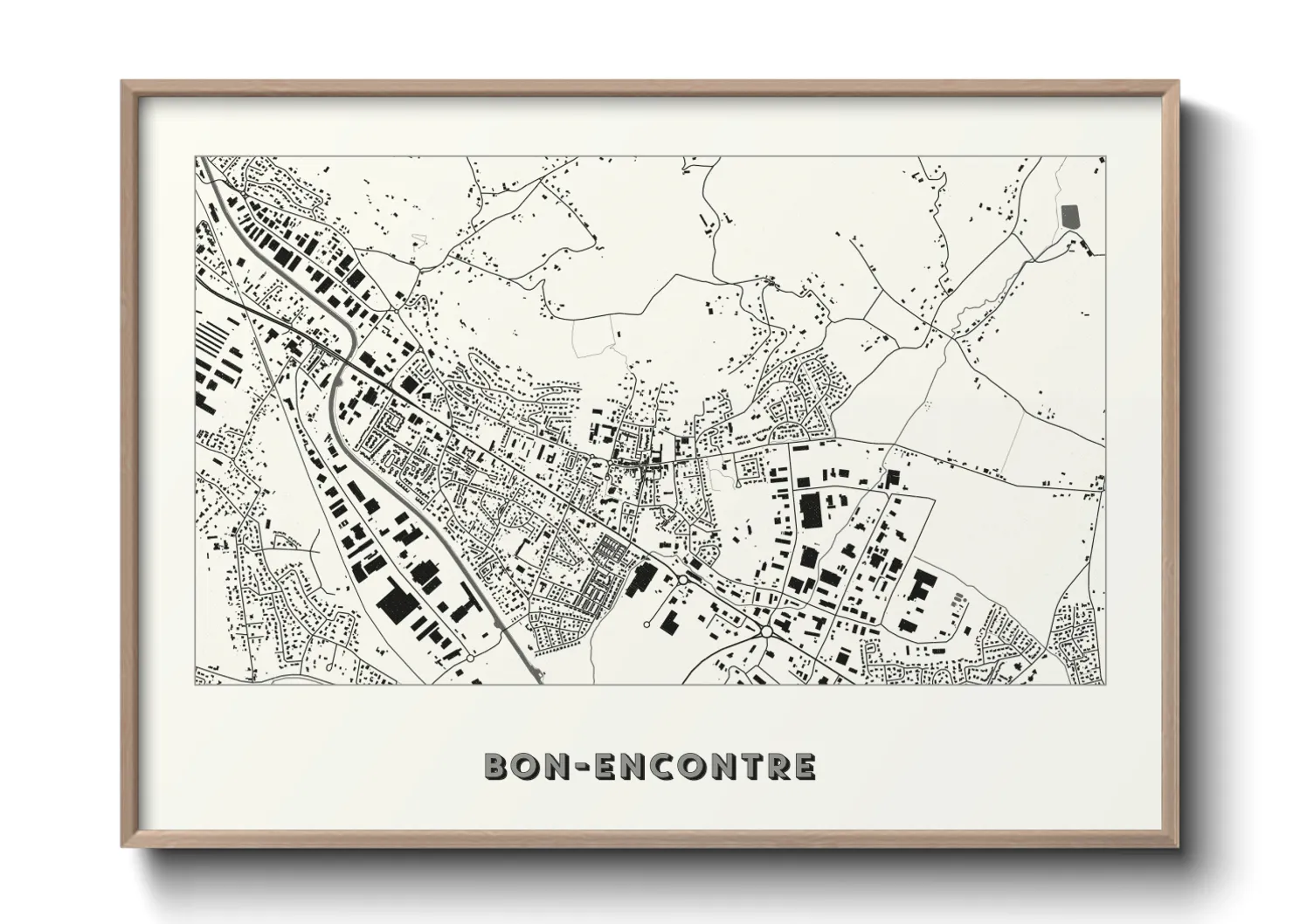 Une affiche de carte sur Bon-Encontre