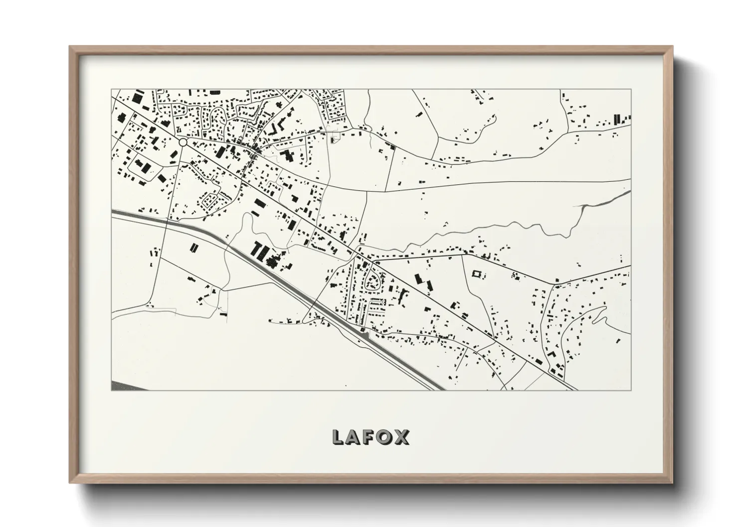 Une affiche de carte sur Lafox