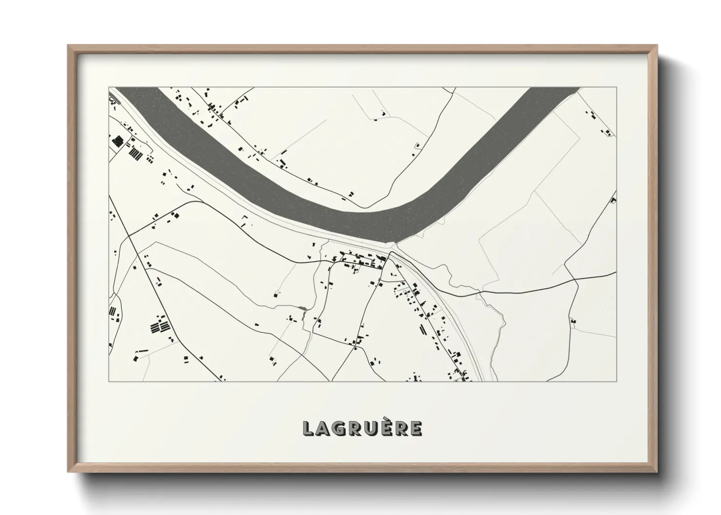 Une affiche de carte sur Lagruère