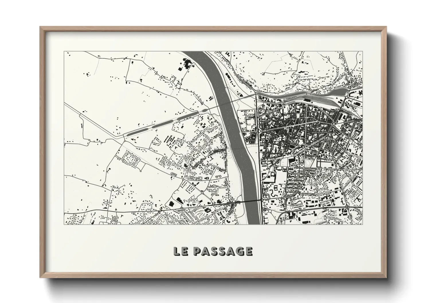 Une affiche de carte sur Le Passage