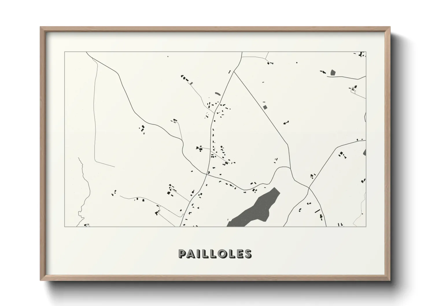 Une affiche de carte sur Pailloles