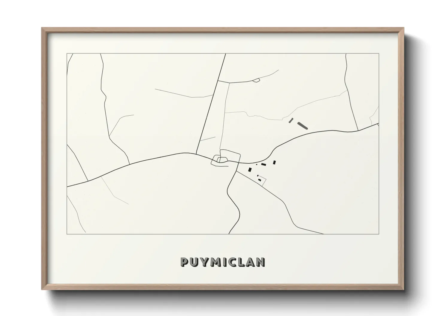 Une affiche de carte sur Puymiclan
