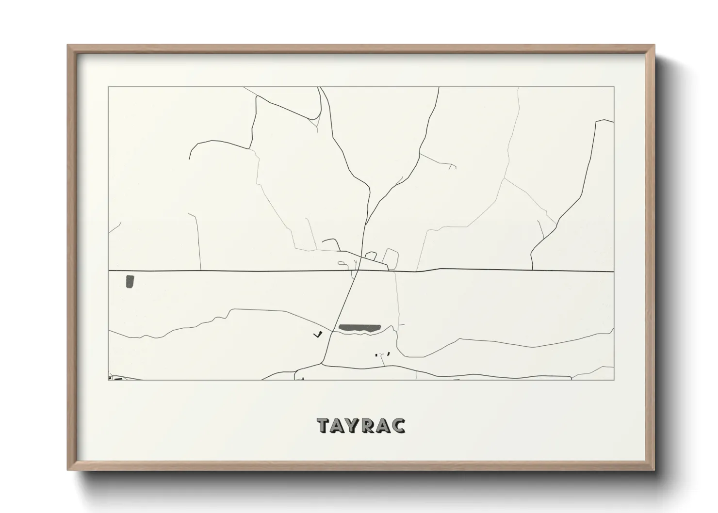 Une affiche de carte sur Tayrac