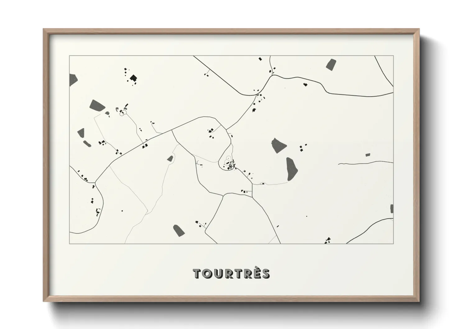 Une affiche de carte sur Tourtrès