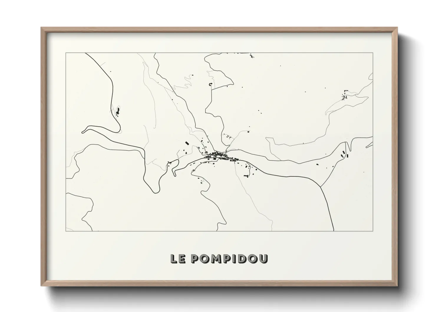 Une affiche de carte sur Le Pompidou