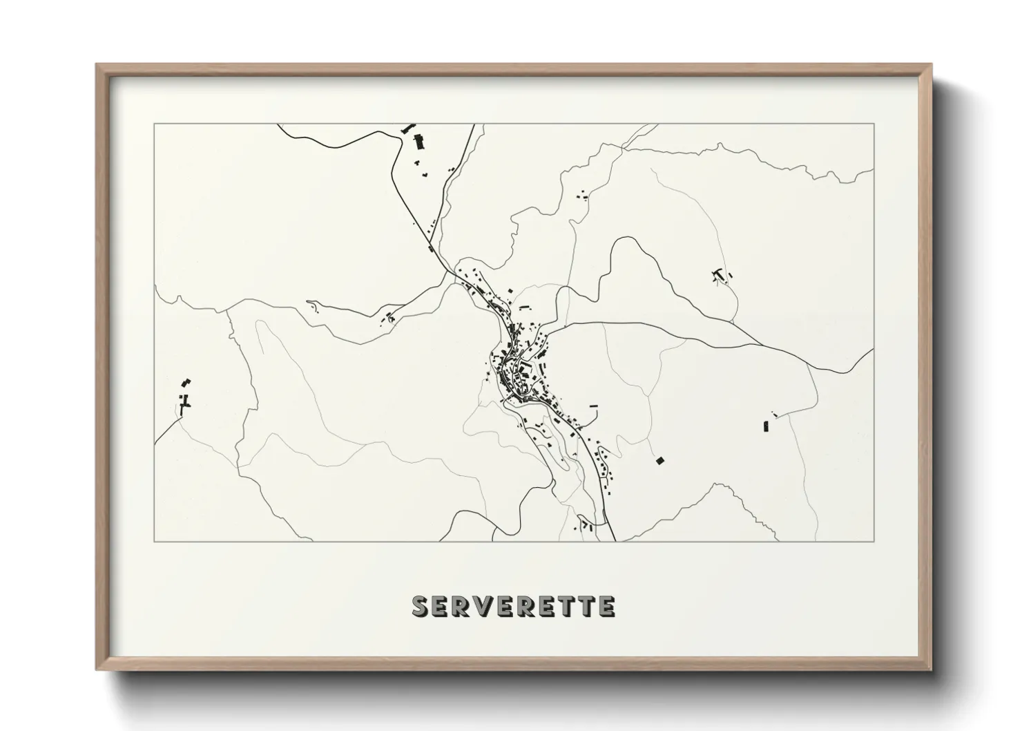 Une affiche de carte sur Serverette