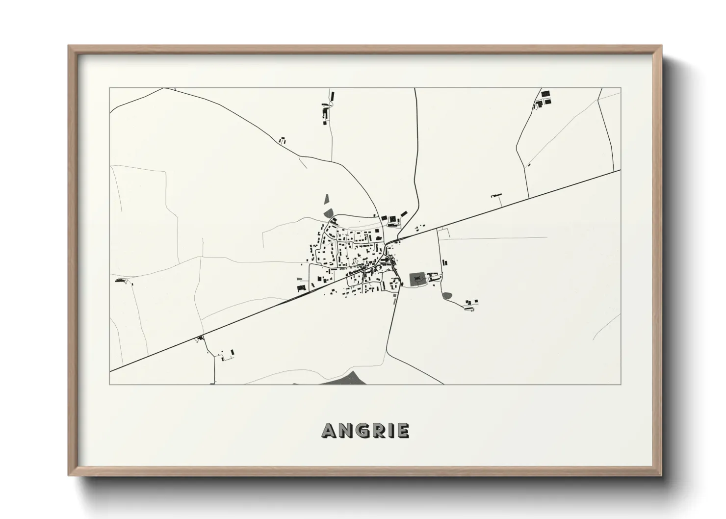 Une affiche de carte sur Angrie