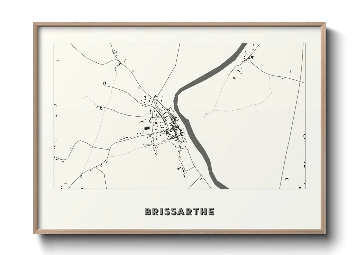 Une affiche de carte sur Brissarthe
