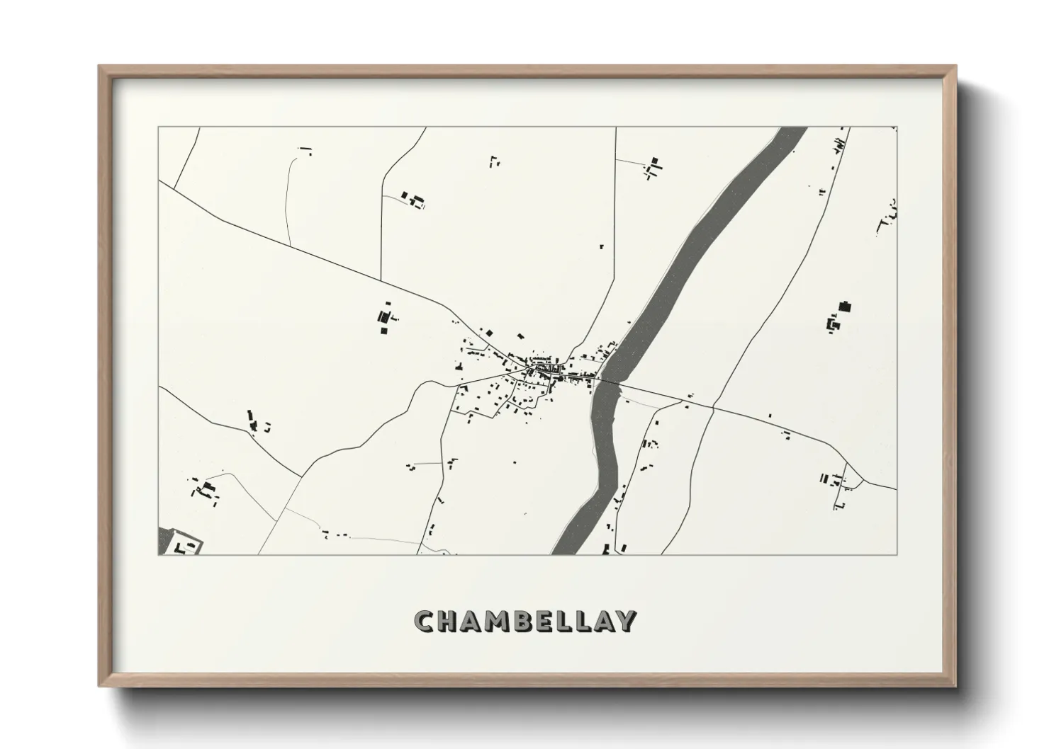 Une affiche de carte sur Chambellay