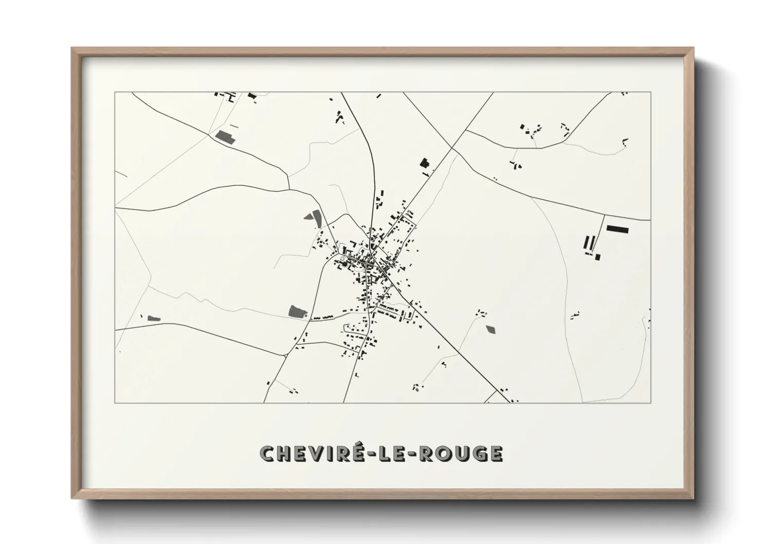 Une affiche de carte sur Cheviré-le-Rouge