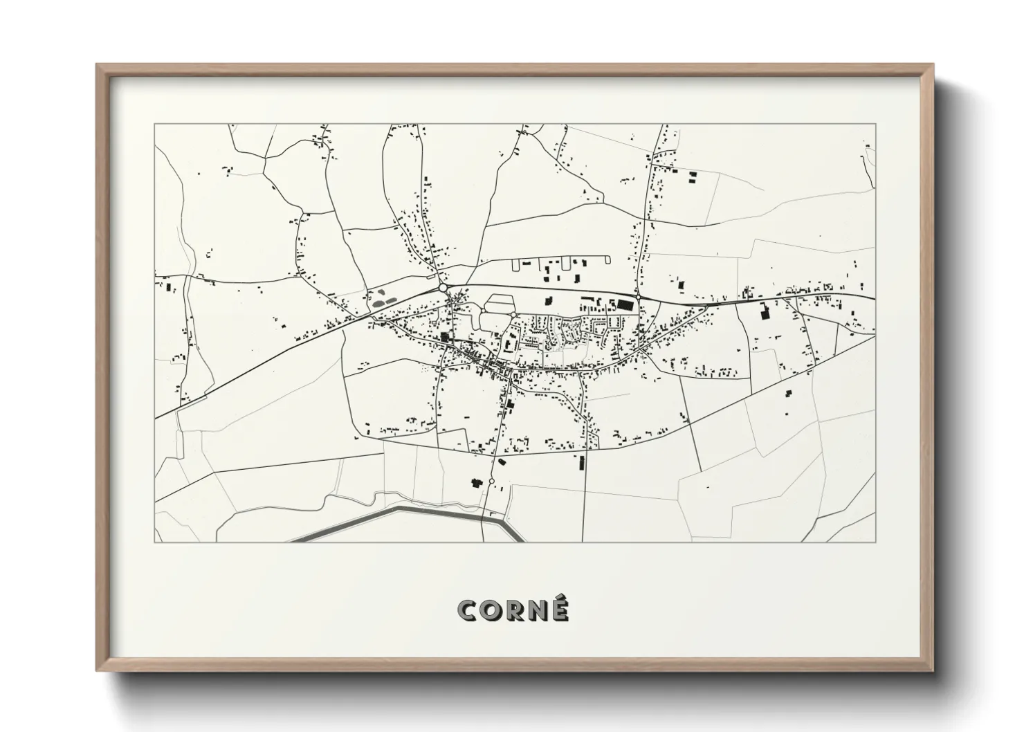 Une affiche de carte sur Corné