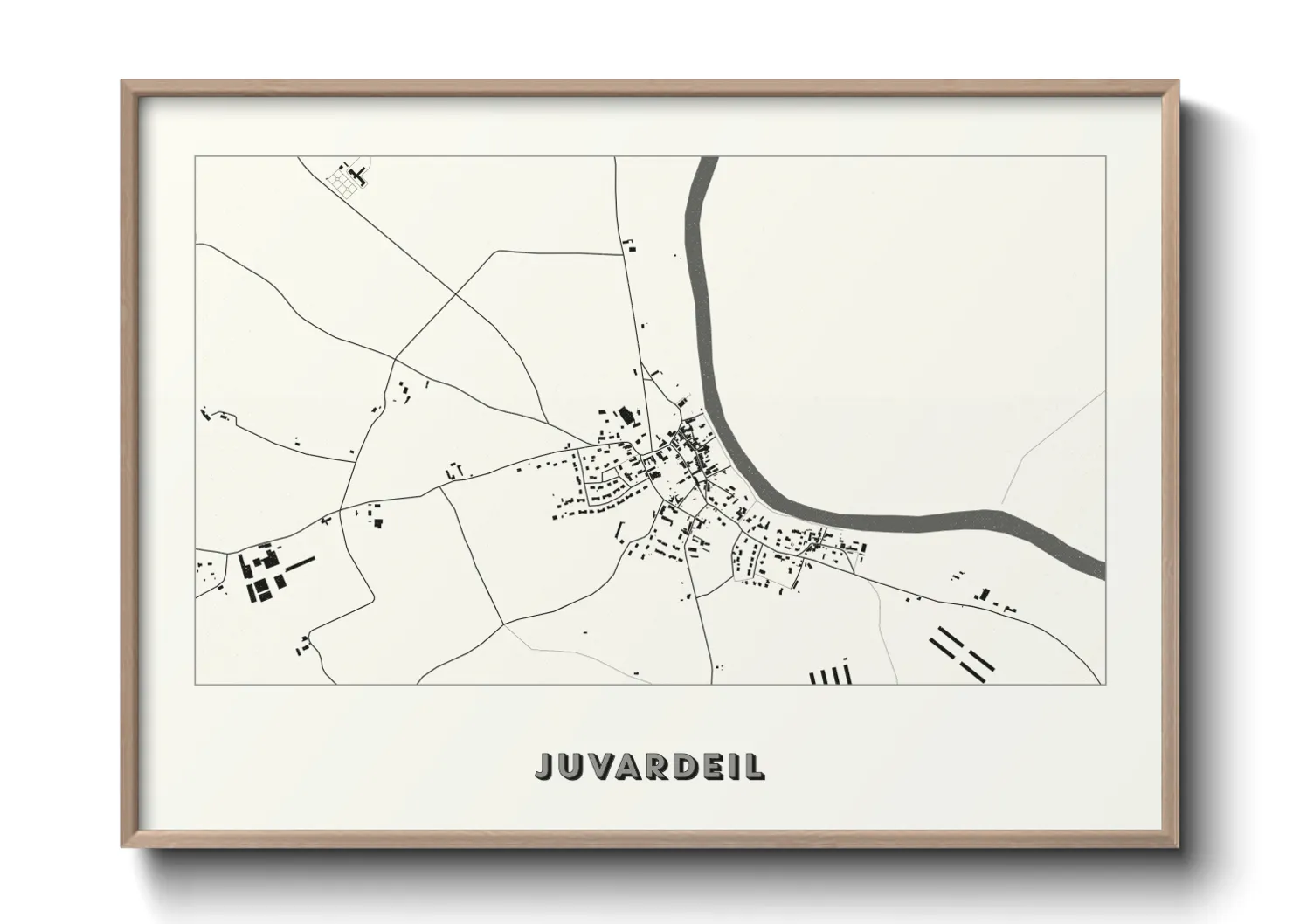 Une affiche de carte sur Juvardeil
