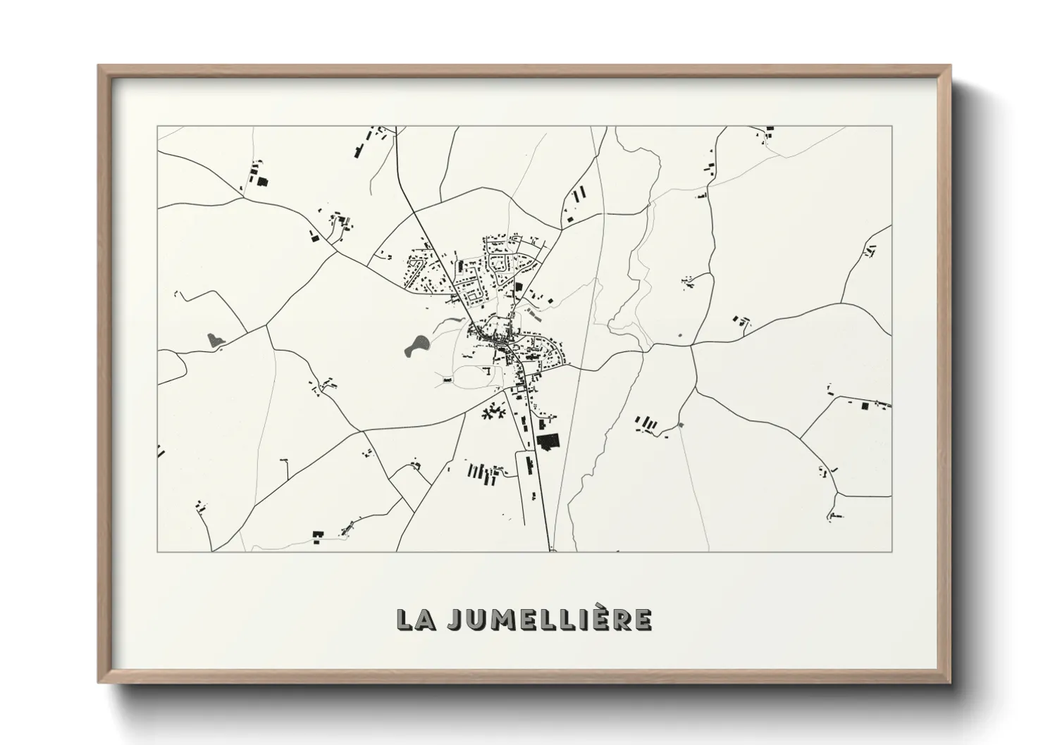 Une affiche de carte sur La Jumellière