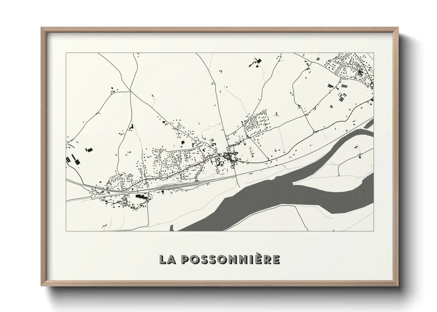 Une affiche de carte sur La Possonnière
