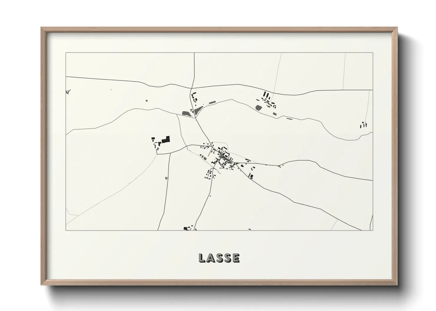 Une affiche de carte sur Lasse