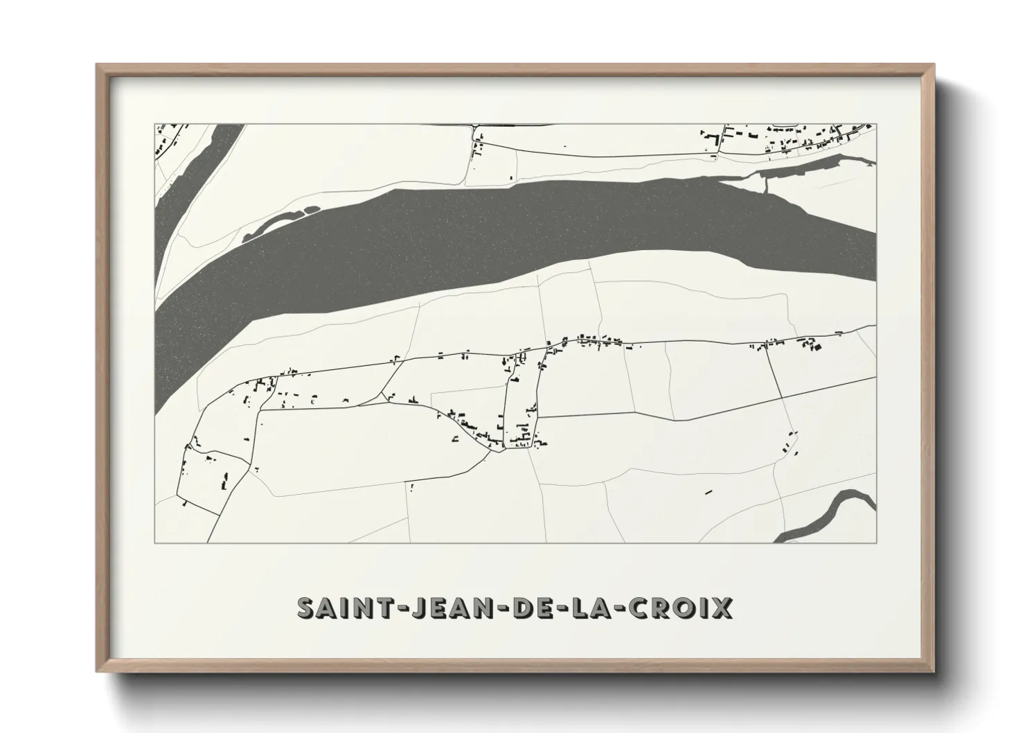 Une affiche de carte sur Saint-Jean-de-la-Croix