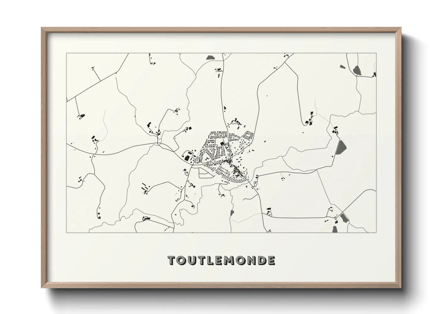 Une affiche de carte sur Toutlemonde