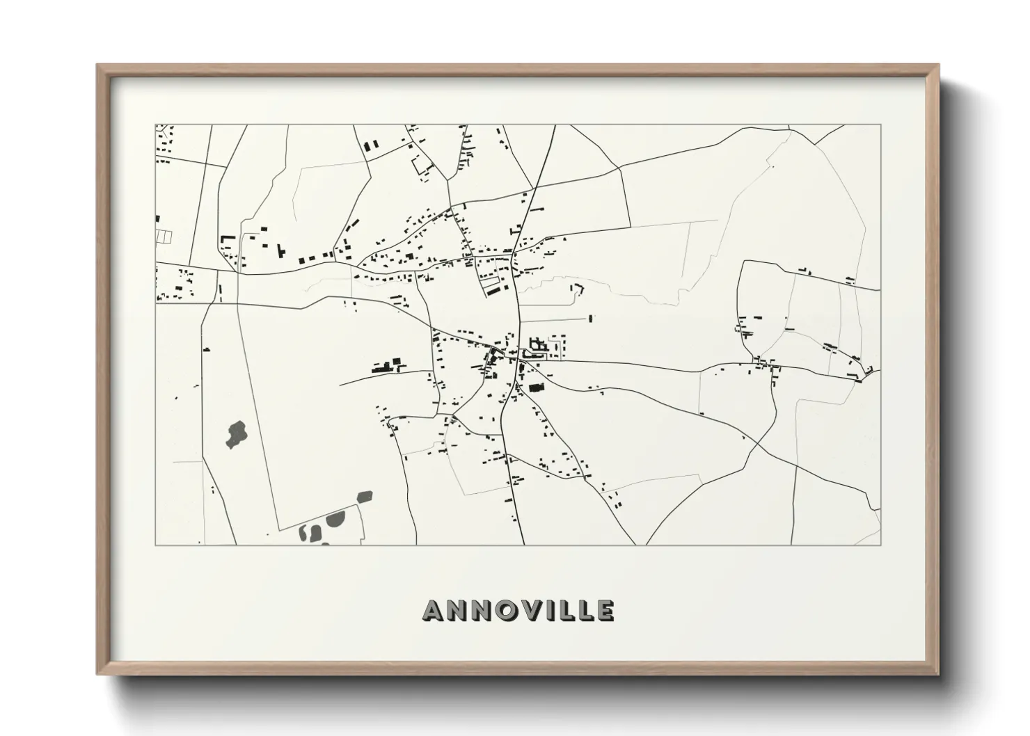 Une affiche de carte sur Annoville