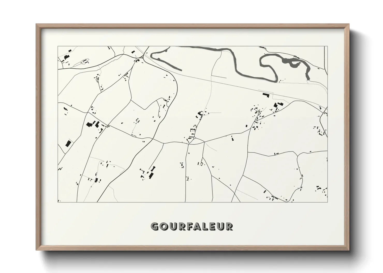 Une affiche de carte sur Gourfaleur
