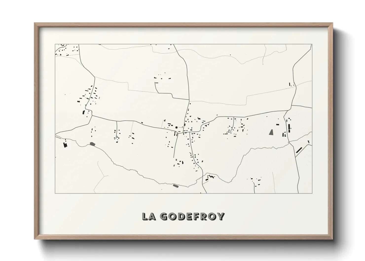 Une affiche de carte sur La Godefroy