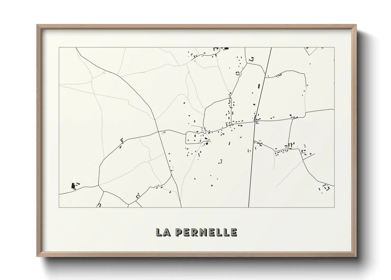 Une affiche de carte sur La Pernelle