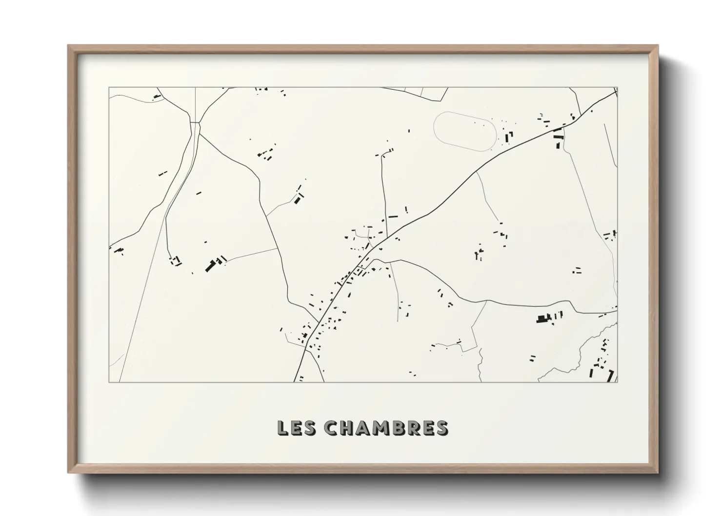 Une affiche de carte sur Les Chambres
