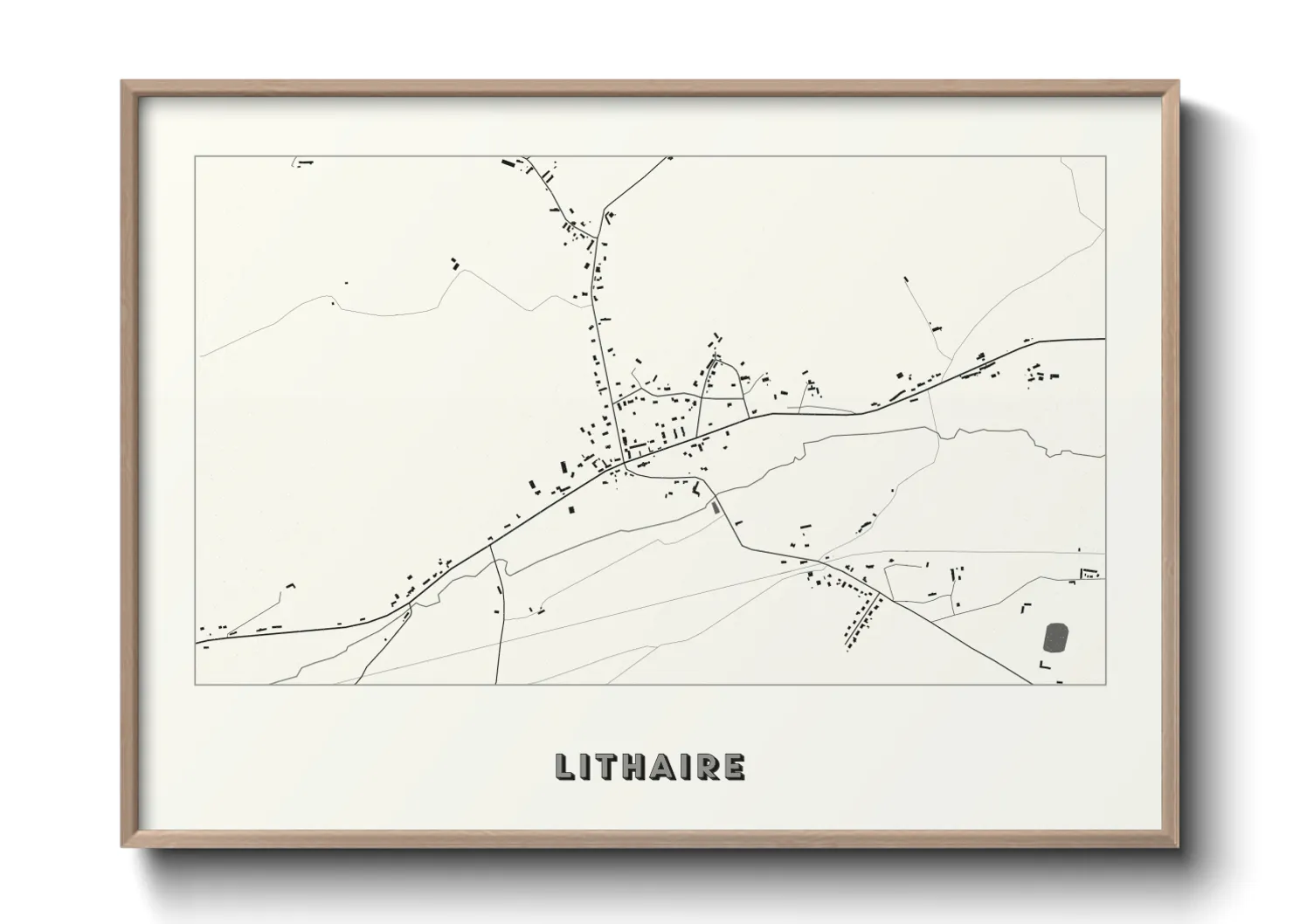 Une affiche de carte sur Lithaire