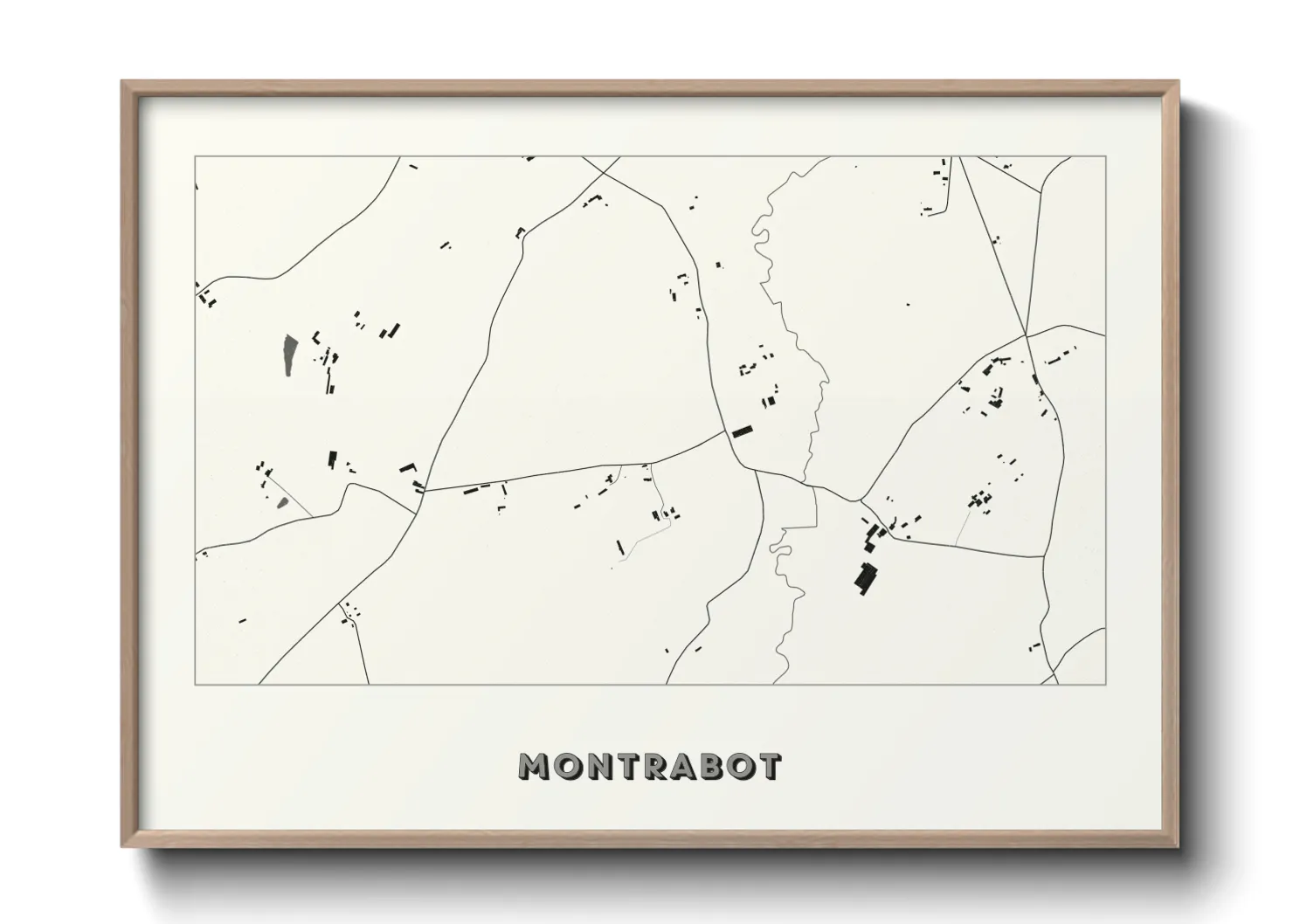 Une affiche de carte sur Montrabot