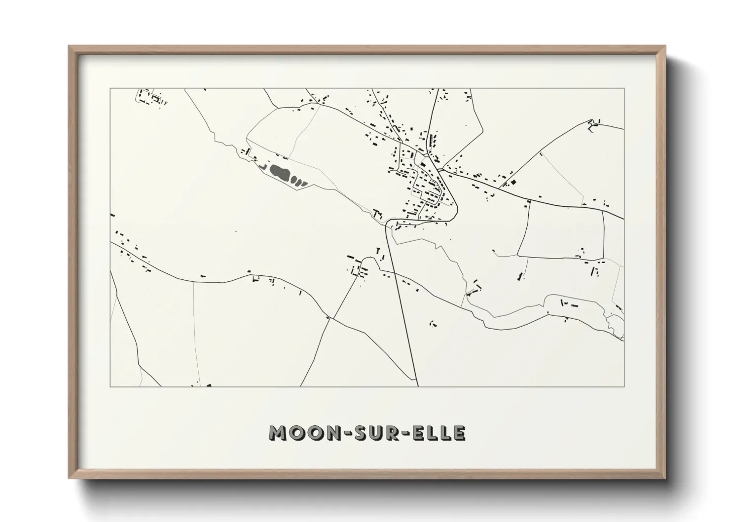 Une affiche de carte sur Moon-sur-Elle