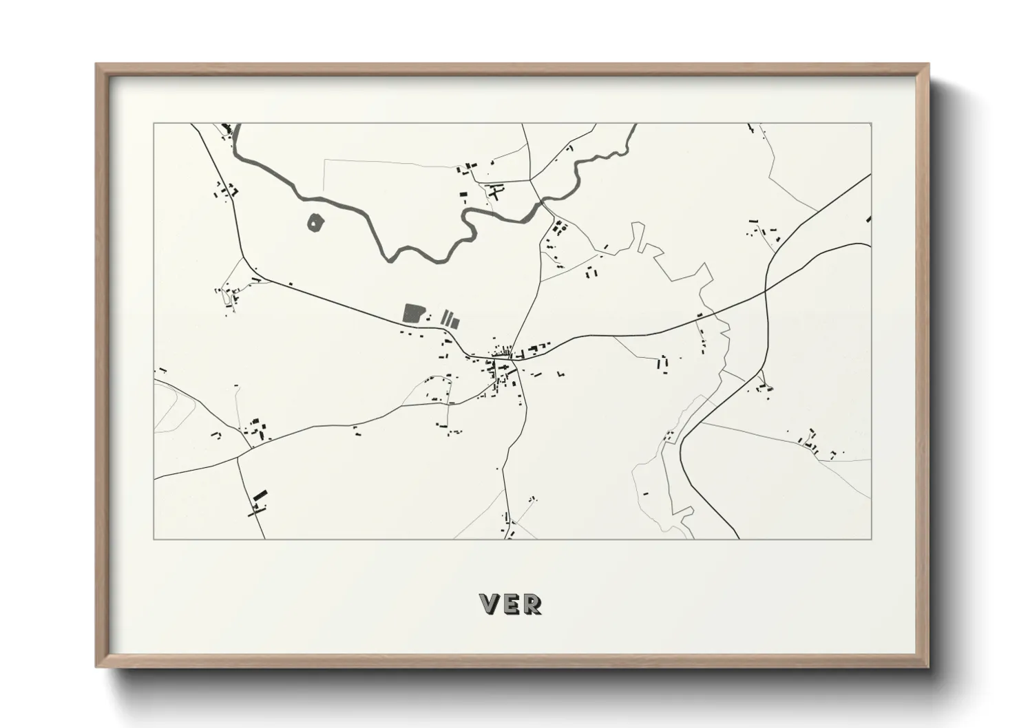 Une affiche de carte sur Ver