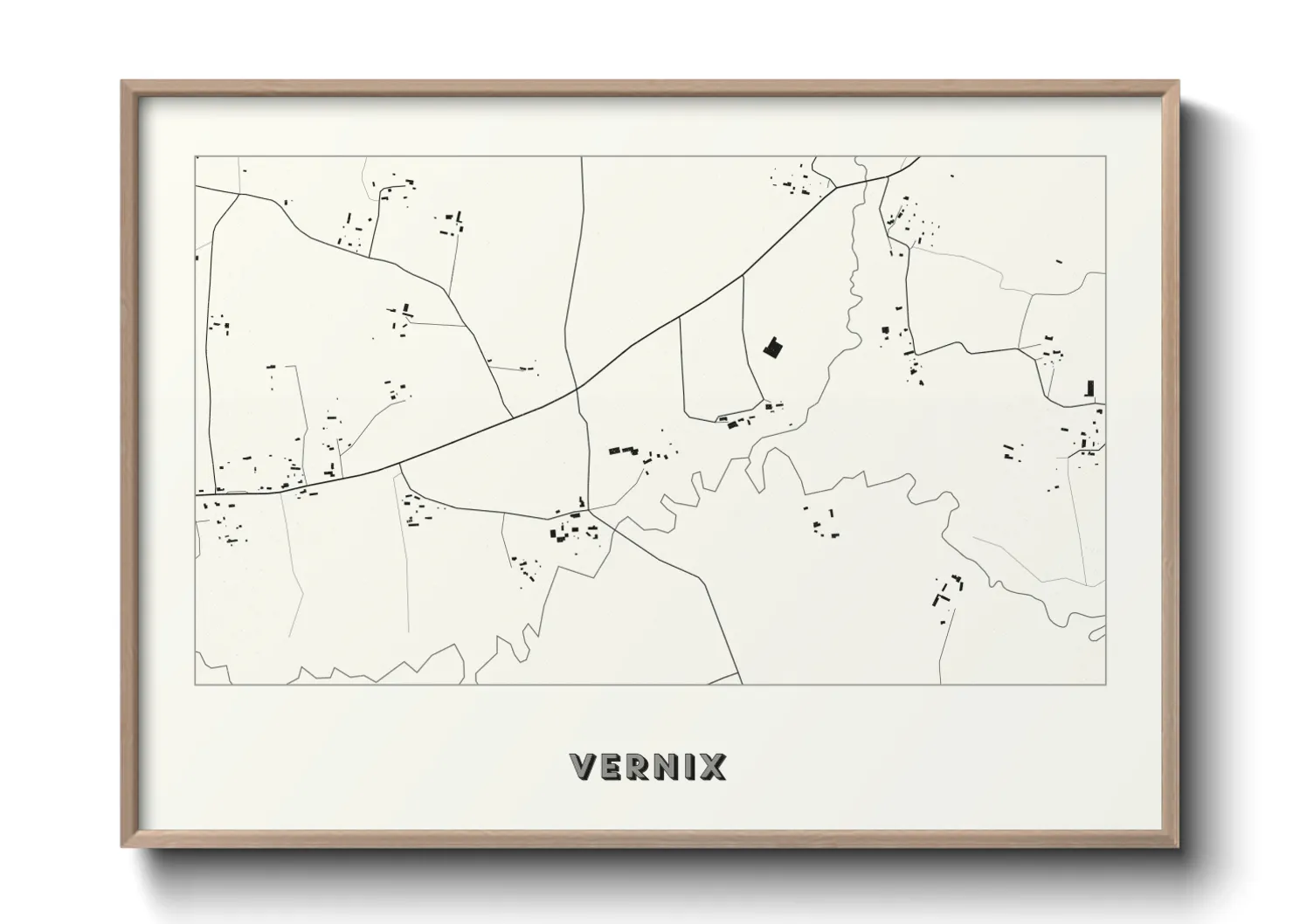 Une affiche de carte sur Vernix