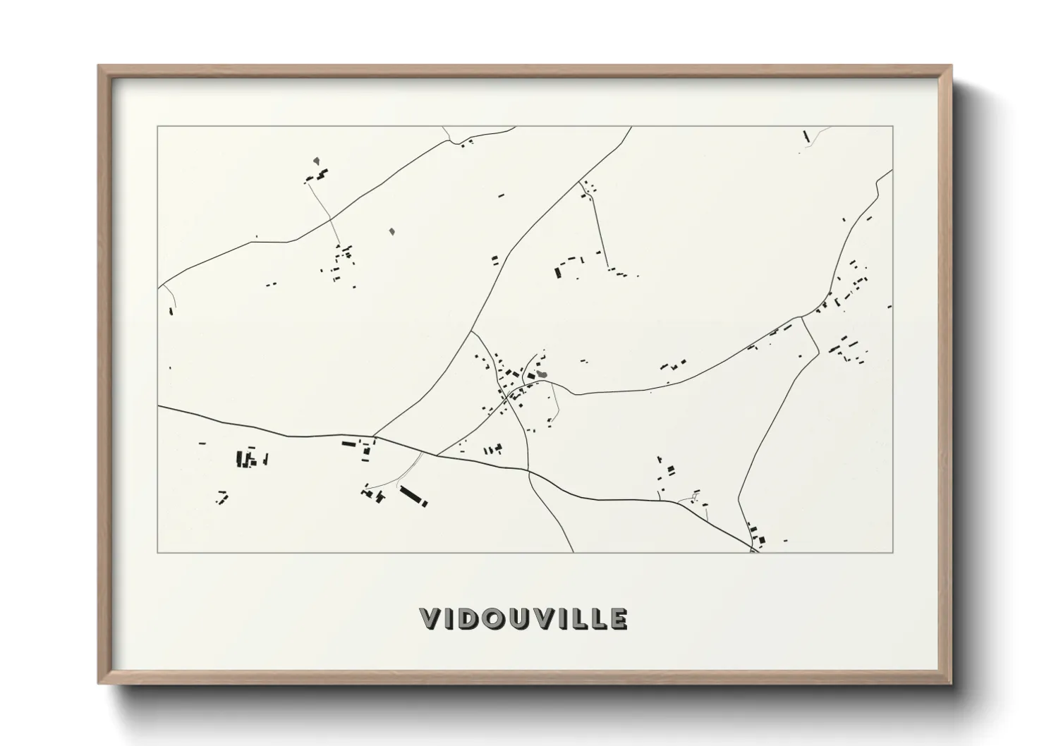 Une affiche de carte sur Vidouville