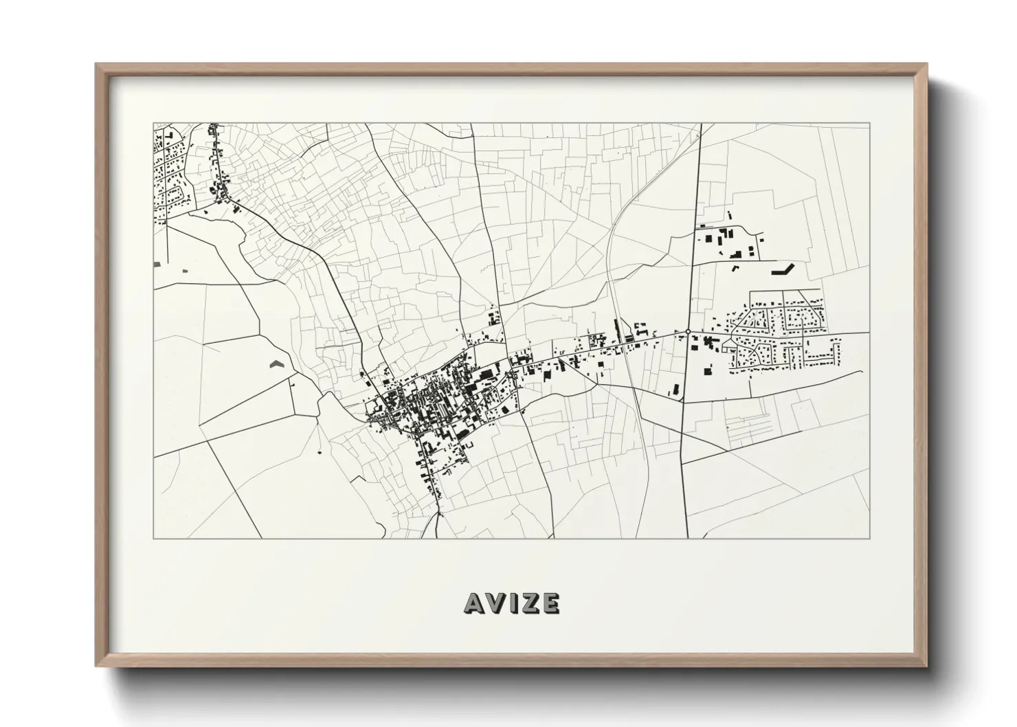 Une affiche de carte sur Avize