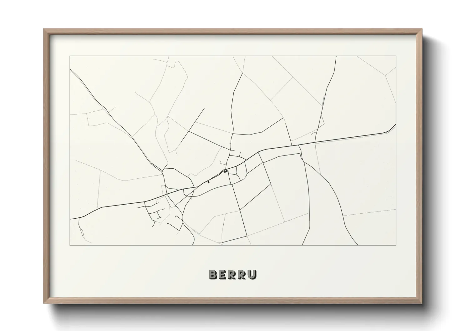 Une affiche de carte sur Berru