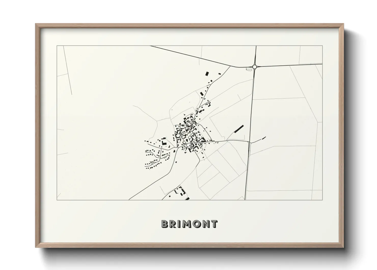 Une affiche de carte sur Brimont