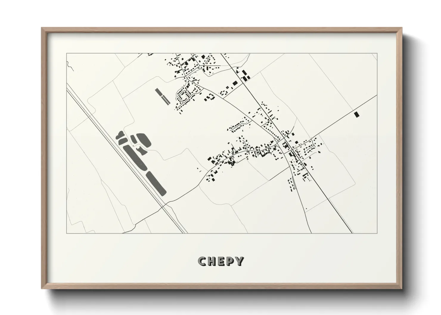 Une affiche de carte sur Chepy