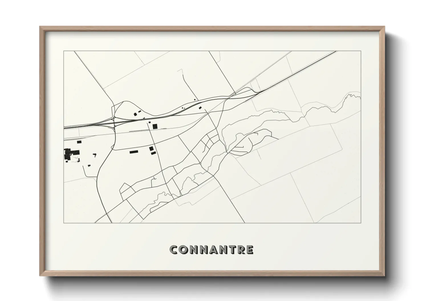 Une affiche de carte sur Connantre