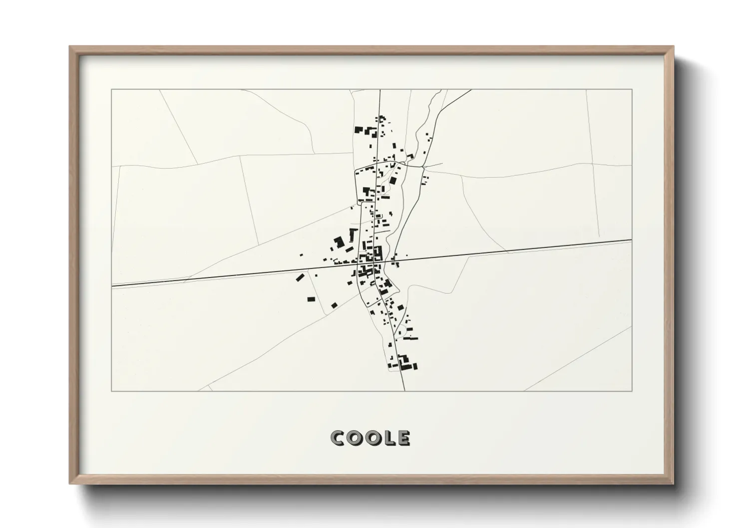 Une affiche de carte sur Coole