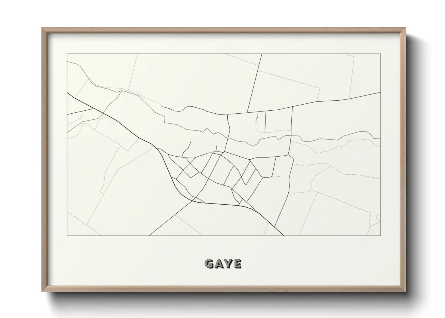 Une affiche de carte sur Gaye