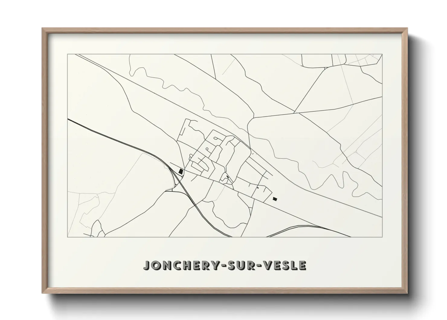 Une affiche de carte sur Jonchery-sur-Vesle
