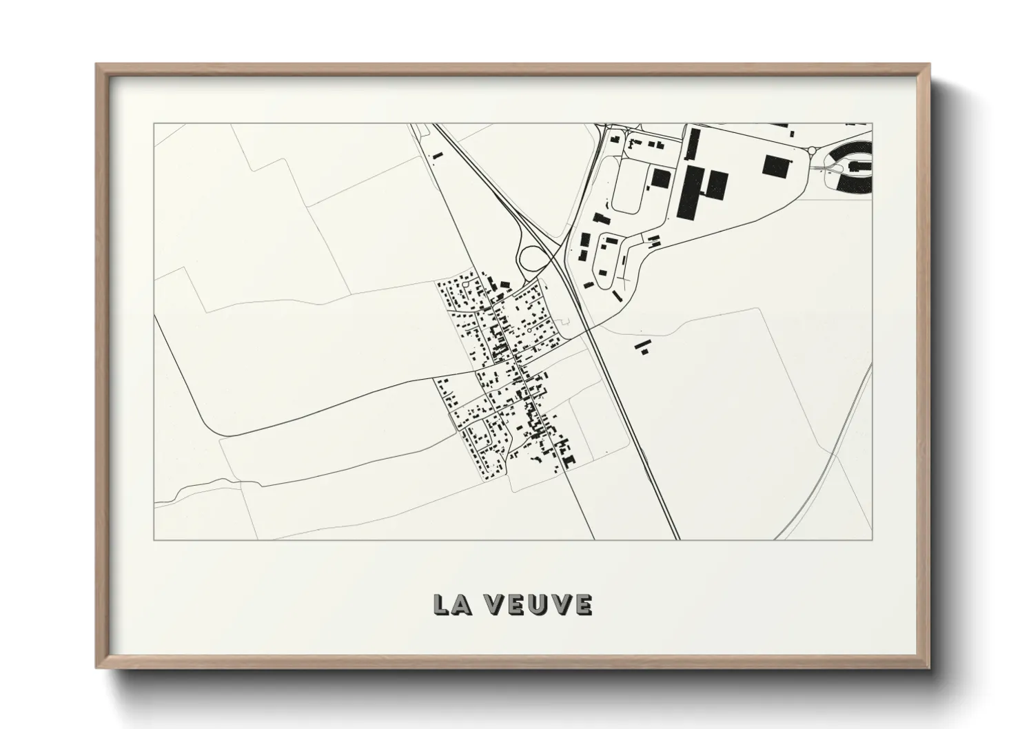 Une affiche de carte sur La Veuve