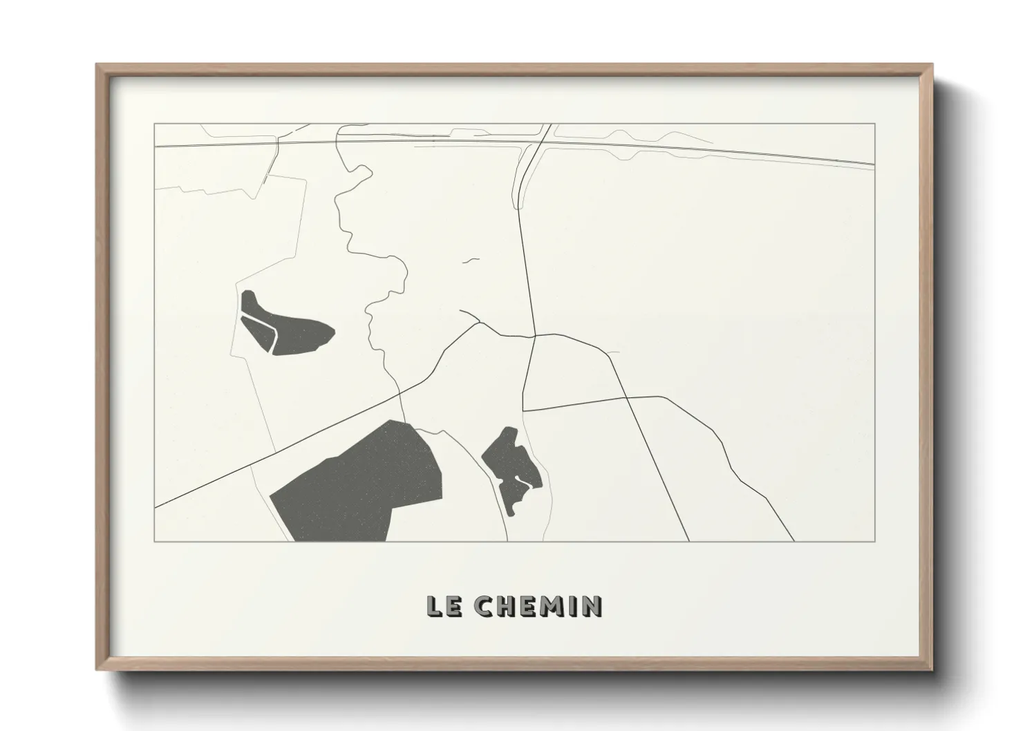Une affiche de carte sur Le Chemin