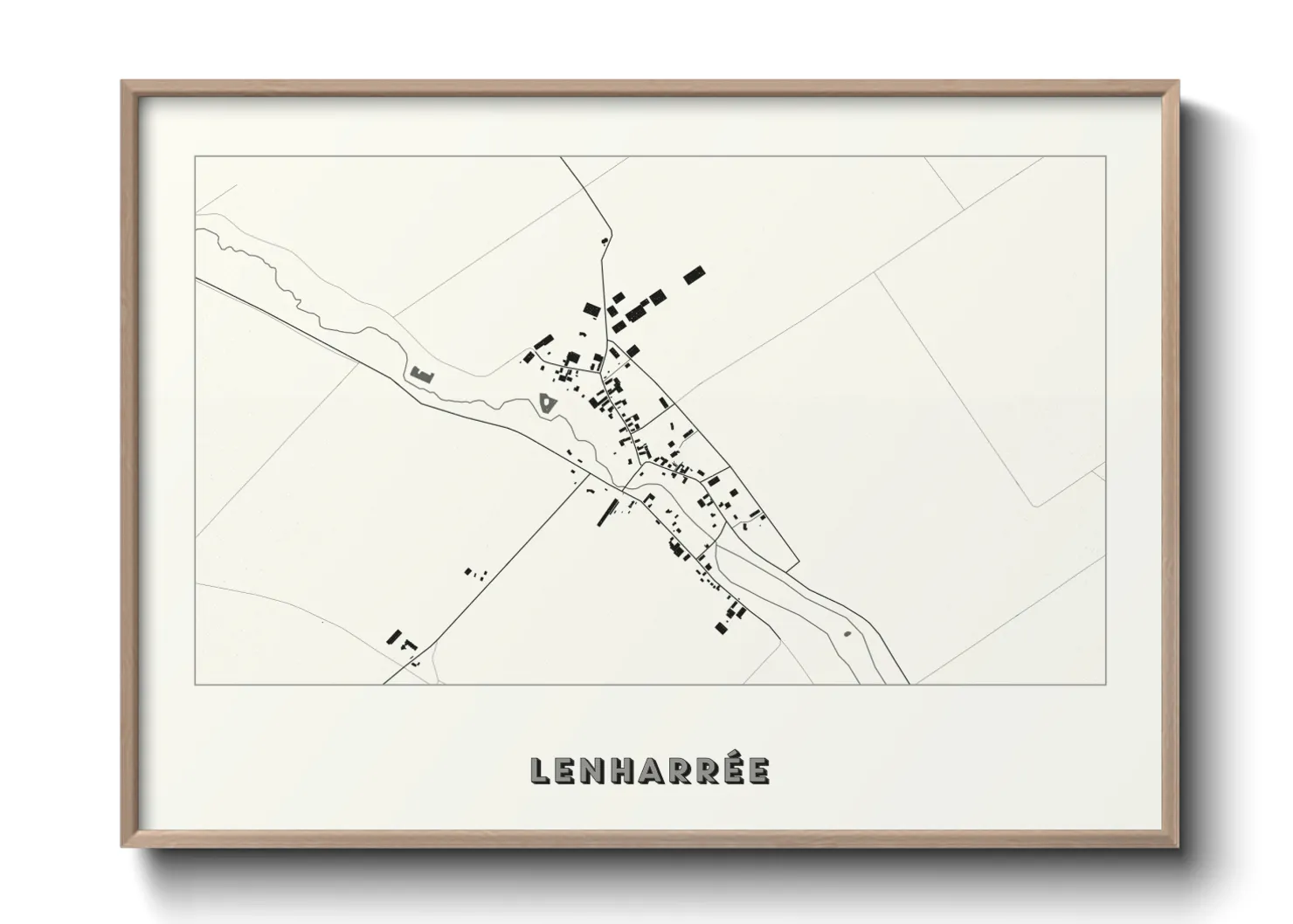 Une affiche de carte sur Lenharrée