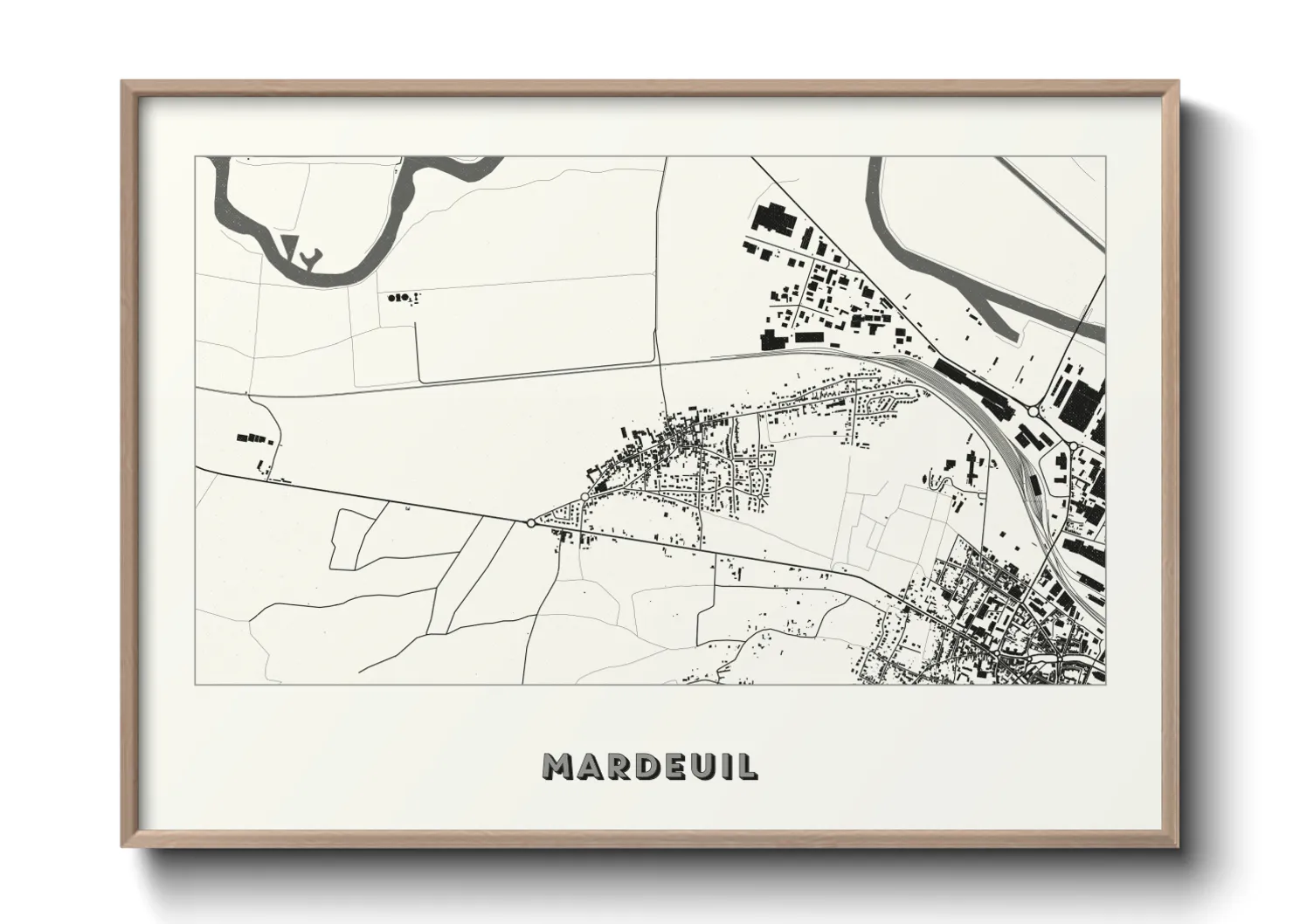 Une affiche de carte sur Mardeuil